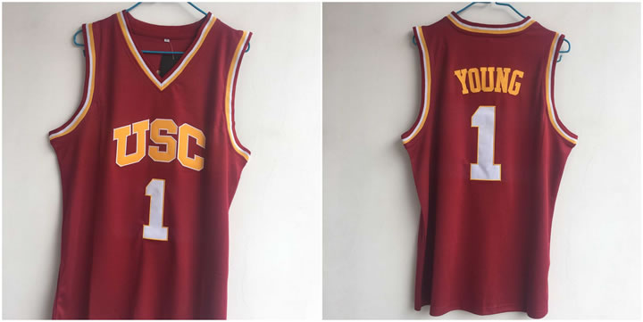 USC Trojans 1 Nick Young Red College Basketball Jersey,We sell and wholesale USC Trojans 1 Nick Young Red College Basketball Jersey on line form chian!